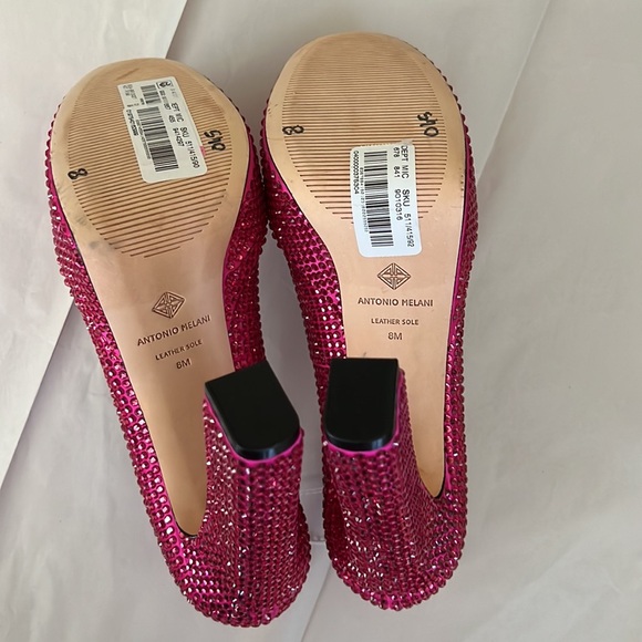 Antonio Melani x Breast Cancer Awareness Capsule Hotfix Rhinestone Platform Pump - Picture 9 of 13